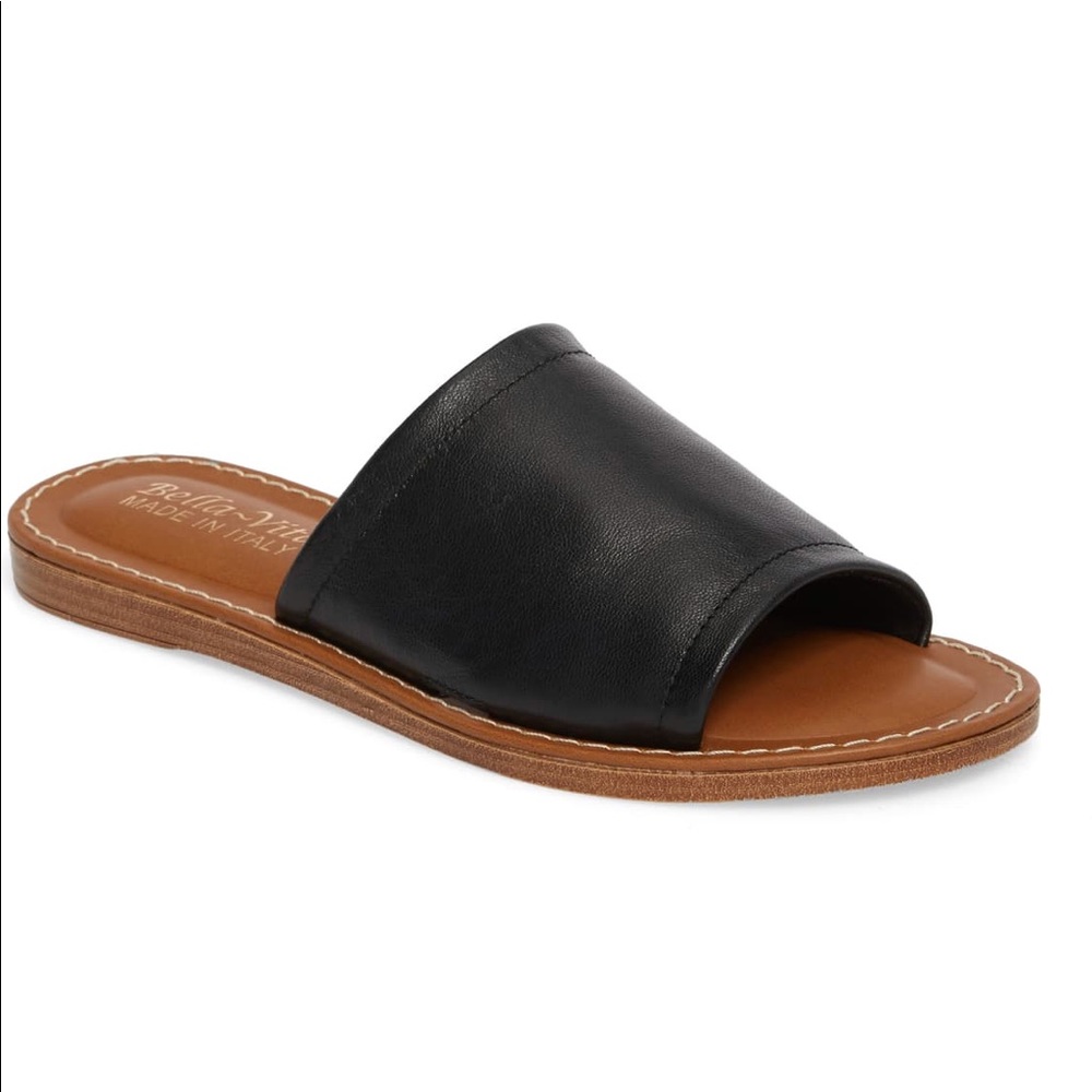 Bella Vita Slide Sandals Black 7.5 W